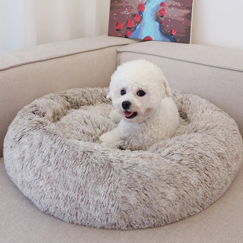 40-90cm Fluffy Dog Bed For