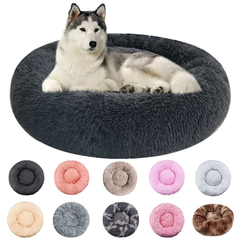 40-90cm Fluffy Dog Bed For
