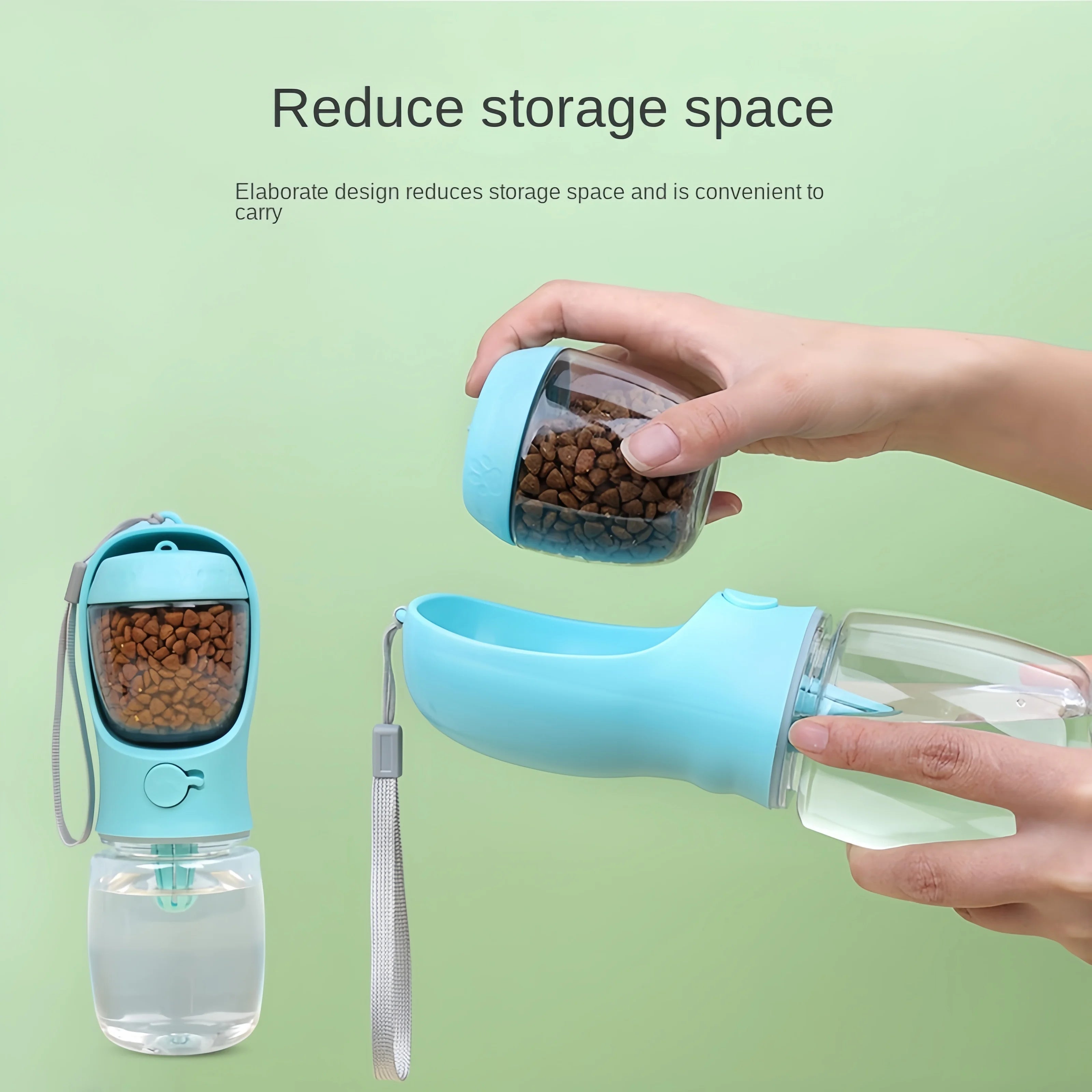 PetSip 2 in 1 - Water Bottle and Snack compartment