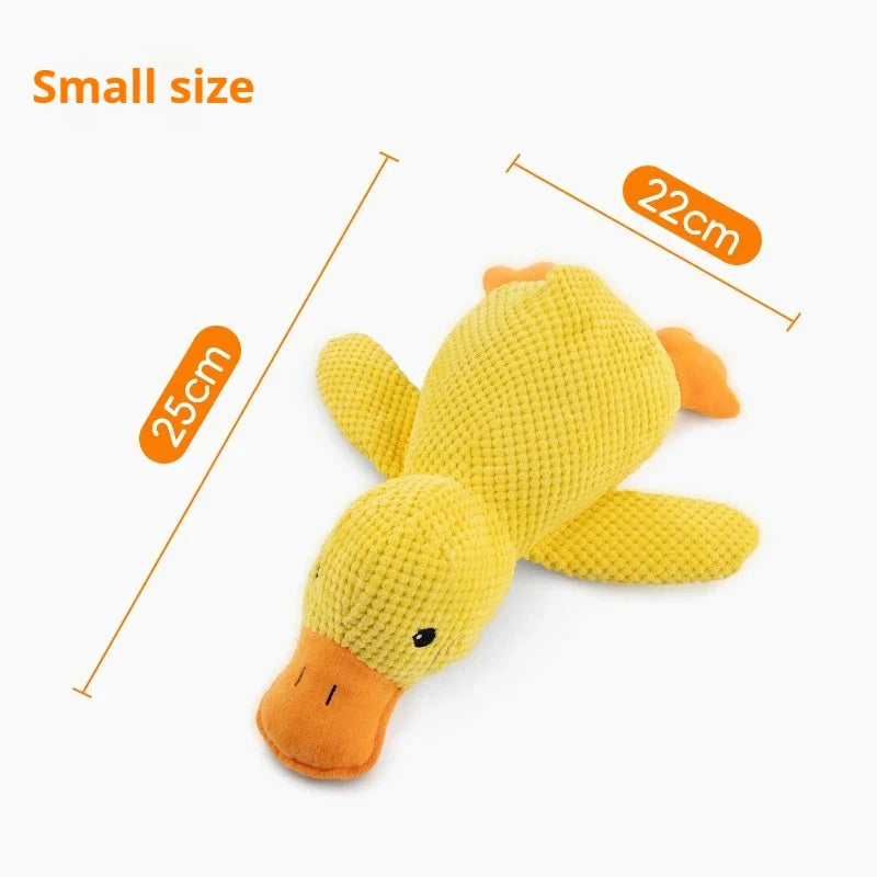 Dog toy plush companion sleeping duck bite resistant