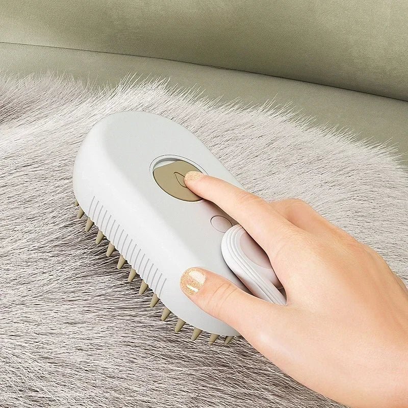 Steamy Pet Brush – 3-in-1