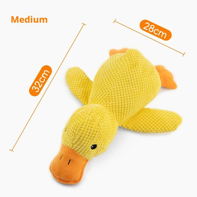 Dog toy plush companion sleeping duck bite resistant