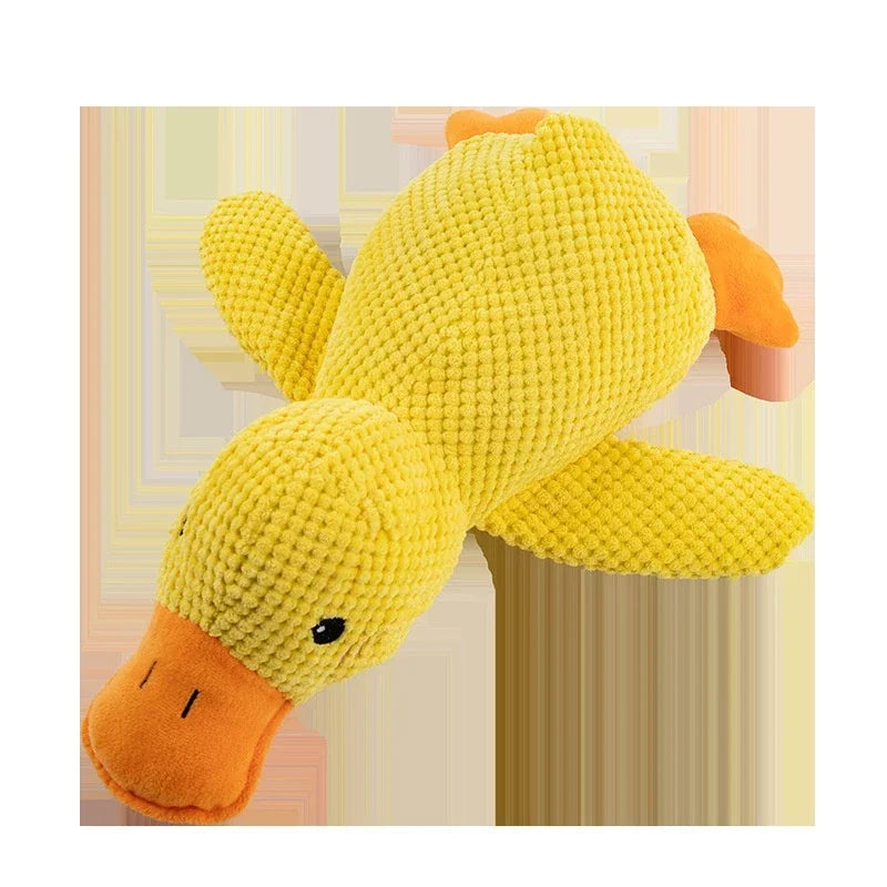 Dog toy plush companion sleeping duck bite resistant