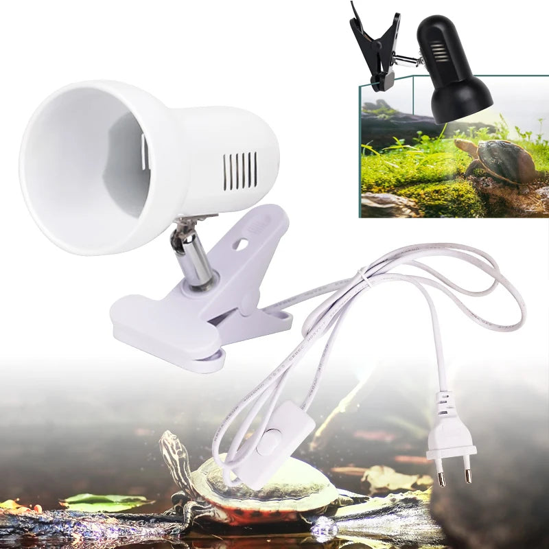 E27 360 Degree Turtle Reptile Heat Lamp Holder Aquarium Tank