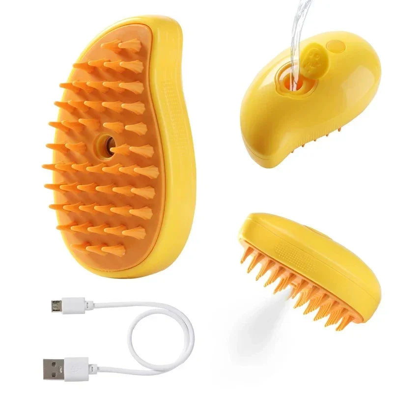 Steamy Pet Brush – 3-in-1