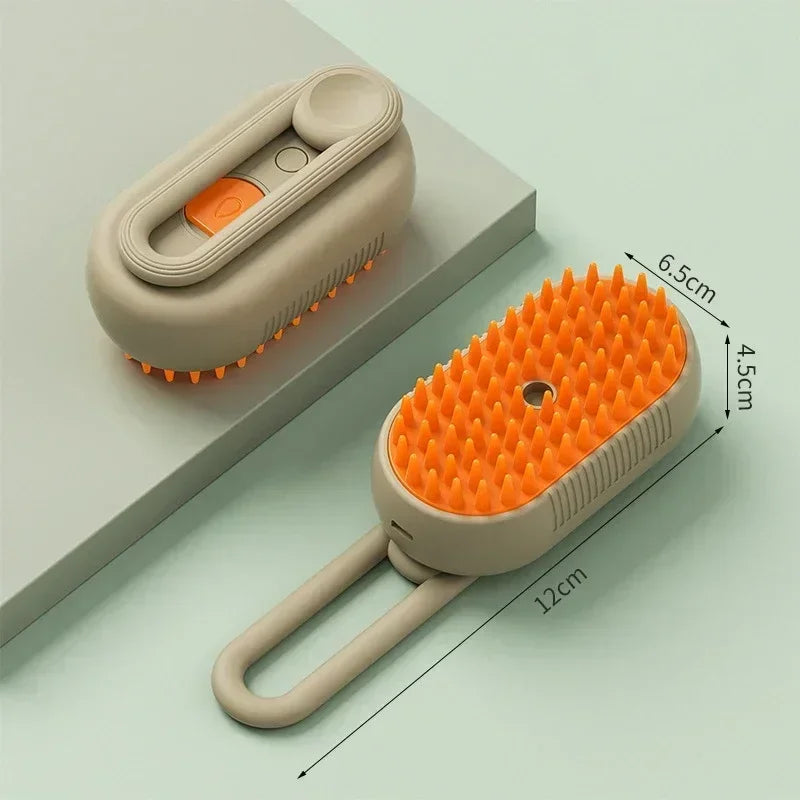 Steamy Pet Brush – 3-in-1
